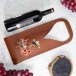 Sac à main en cuir PU avec nom Cadeau d'anniversaire de mariage pour les amateurs de vin