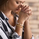 Personalizada Biblia Versículo Cruz Pulsera de cuentas con texto Joyería Religiosa Daily Wear Cumpleaños Bautizo Regalo para Mujeres Cristianas