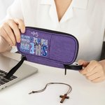 Personlig She Is A Fighter Bibelverser Isolerad Insulin Pen Cooler Resefodral med namn Motiverande present för kvinnor Diabetiker