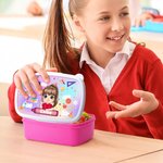 Boîte Repas Personnalisée avec Personnage Dessin Animé et Nom Qualité Alimentaire Cadeau Rentrée Anniversaire pour Enfants