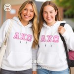 Personalized Embroidery Greek Letters T-shirt Sweatshirt Hoodie Sorority Bid Day Gift for New Sorority Members丨Callie × Affinity Licensing