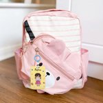 Personalisierte niedlichen Cartoon Charakter Kartenhalter mit Namen und hängende Schnalle Geburtstag zurück zu Schule Geschenk für Studenten Kinder
