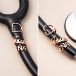 Personalised Stethoscope ID Tag with Name and Title Appreciation Graduation Gift for Nurse Doctor Medical Students