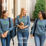 Personalized Embroidery Greek Letters T-shirt Sweatshirt Hoodie Sorority Bid Day Gift for New Sorority Members丨Callie × Affinity Licensing