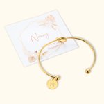 Personalized Will You Be My Bridesmaid Bohemian Initial Tie the Knot Bracelet with Card for Bridesmaid Wedding Party Bridal Shower Favor Gift
