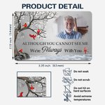 Personalised I Will Carry You With Me Until I See You Again Photo Wallet Card Sympathy Memorial Gift for Family