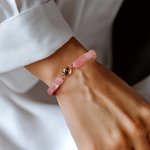 Bracelet d'Agate Matte Multicolore Ajustable Bijoux Personnalisé Anniversaire Cadeau d'Anniversaire pour Femme