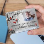 Personalised I Will Carry You With Me Until I See You Again Photo Wallet Card Sympathy Memorial Gift for Family