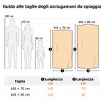Asciugamano da spiaggia oversize personalizzato multicolore con nome e personaggio Mrs. e Mr. asciugatura rapida regalo per feste per sposi