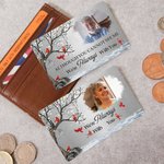 Personalised I Will Carry You With Me Until I See You Again Photo Wallet Card Sympathy Memorial Gift for Family