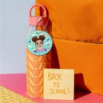 Etichetta personalizzata per borsa in acrilico con nome, personaggio carino dei cartoni animati, uso quotidiano, regalo di ritorno a scuola per ragazzi e ragazze