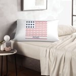 Personalisierte Faux Flagge werfen Kissenbezug mit 1-8 Namen und Text Home Decor Housewarming Geburtstag Independence Day Geschenk für Amerikaner Familie Freunde