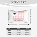 Personalisierte Faux Flagge werfen Kissenbezug mit 1-8 Namen und Text Home Decor Housewarming Geburtstag Independence Day Geschenk für Amerikaner Familie Freunde
