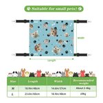 Hamac personnalisé Paws Bones Cat Face Photo Sleeping Hammock with Adjustable Strap Pet Supplies Birthday Gift for Pet Owners Pet Lovers (Cadeau d'anniversaire pour les propriétaires d'animaux)