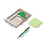 Personalized Acrylic Name Sticky Note Wooden Holder Set with Pen and Pen Slot Back to School Appreciation Gift for Students Teacher