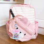 Personifierad ID-brickshållare med namn och hängande spänne med dinosauriedesign och enhörningsdesign Personliga ID-brickshållare med namn och hängande spänne Resetillbehör Födelsedagspresent för stud
