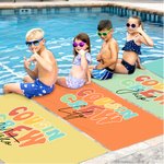 Personlig Cousin Crew Quick Dry 2 i 1 sammenleggbart badehåndkle Alt-i-ett-veske med navn Sommer Essential Pool Party Bursdagsgave til familien Barn