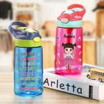 Personalizado I Am Kind Cute Cartoon 16 oz Kid Water Bottle with Name Outdoor Activities Birthday Back to School Gift for Boys Girls