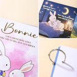 Personalisierte Eine Umarmung von Mama Little Rabbit Spiral Geschichte Bilderbuch mit Namen Kinder Wachstum Geburtstag Geschenk für Jungen Mädchen
