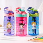 Personalizado I Am Kind Cute Cartoon 16 oz Kid Water Bottle with Name Outdoor Activities Birthday Back to School Gift for Boys Girls