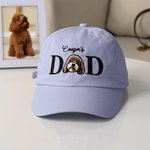 Personalised Embroidered Dog Cat Pet Dad Mom Photo Baseball Cap with Name Birthday Holiday Gift for Pet Owners Lovers