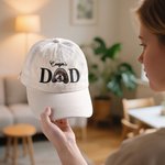 Personalised Embroidered Dog Cat Pet Dad Mom Photo Baseball Cap with Name Birthday Holiday Gift for Pet Owners Lovers