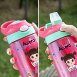 Personalizado I Am Kind Cute Cartoon 16 oz Kid Water Bottle with Name Outdoor Activities Birthday Back to School Gift for Boys Girls