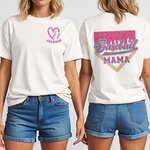 Spersonalizowana koszulka baseballowa Ice Cream Drip Mama 100% bawełny z imieniem Urodzinowy prezent baseballowy dla mamy miłośniczki baseballu 1