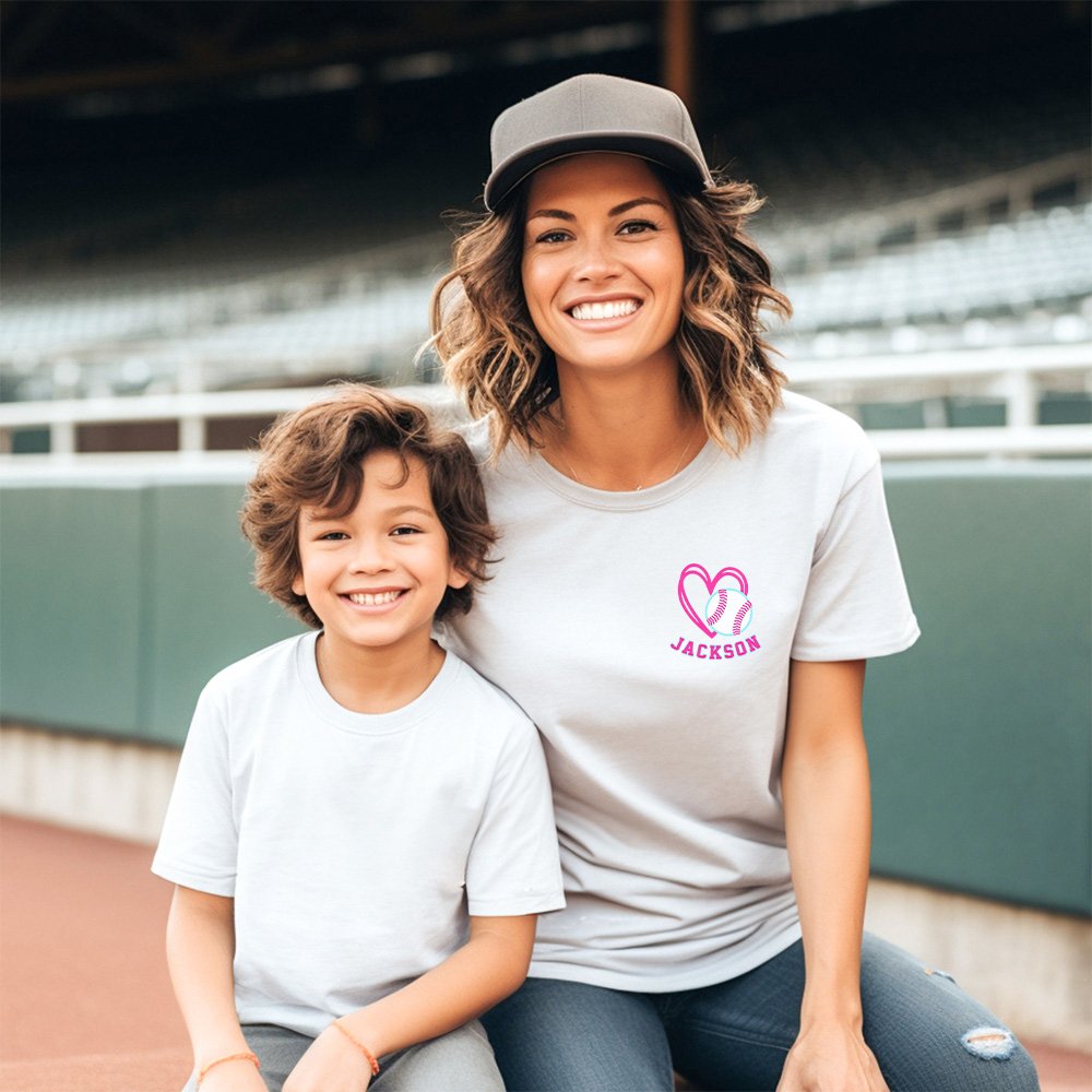 Spersonalizowana koszulka baseballowa Ice Cream Drip Mama 100% bawełny z imieniem Urodzinowy prezent baseballowy dla mamy miłośniczki baseballu 5