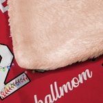 Spersonalizowany koc z kapturem z imieniem i napisem Baseball Christmas Tree Light Photo Miękki koc z kapturem z imieniem i napisem Sezon baseballowy Świąteczny prezent urodzinowy dla miłośników baseb