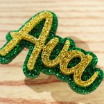 Personalized Multicolor Glitter Name Acrylic Bag Button Charm Accessories for Bogg Birthday Beach Party Summer Vacation Gift for Her