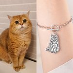 Personalisierte Pet Schmuck Armband mit Hund Katze Foto und Name Geburtstag Memorial Geschenk für Tierliebhaber