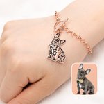 Personalisierte Pet Schmuck Armband mit Hund Katze Foto und Name Geburtstag Memorial Geschenk für Tierliebhaber