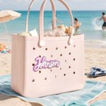 Personalized Multicolor Glitter Name Acrylic Bag Button Charm Accessories for Bogg Birthday Beach Party Summer Vacation Gift for Her