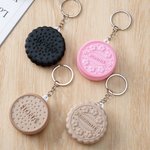 Porte-clés personnalisé avec impression 3D de biscuits avec nom Cadeau d'anniversaire pour couple amateur de biscuits