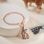 Personalisierte Pet Schmuck Armband mit Hund Katze Foto und Name Geburtstag Memorial Geschenk für Tierliebhaber
