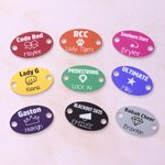 Breloque lacet de chaussure multicolore personnalisé avec nom Appréciation de l'équipe Cadeau de compétition pour l'équipe de cheerleaders