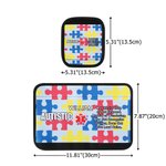 Couvre ceinture de sécurité souple avec nom Accessoires de voiture Cadeau pour enfants autistes Parents