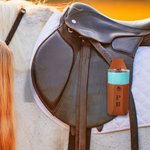 Regalo de cumpleaños para los amantes de los caballos en cuero PU con iniciales grabadas y personalizadas.