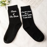 Calzini speciali personalizzati per una passeggiata speciale con data di fidanzamento regalo di nozze per il padre della sposa padre in legge