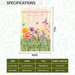 Spersonalizowana flaga ogrodowa 2-15 Birth Flowers z imieniem, pseudonimem i rokiem Dekoracja ogrodowa Dzień Matki Prezent urodzinowy dla mamy babci
