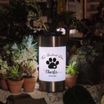 Gepersonaliseerde Hond Kat Pootafdruk Waterdichte Solar Tuinlamp met Naam Tekst en Jaar Tuindecoratie Sympathie Geschenk voor Verlies van Huisdier