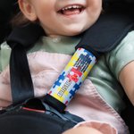 Couvre ceinture de sécurité souple avec nom Accessoires de voiture Cadeau pour enfants autistes Parents