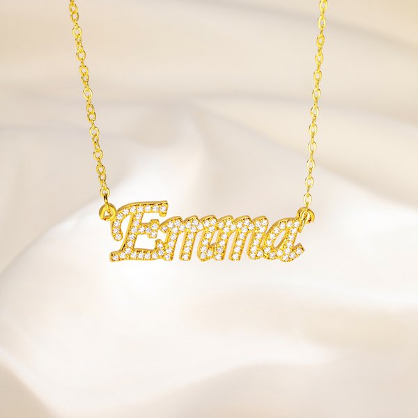 Personalizzato squisito Zircone nome Collana gioielli Dainty Compleanno Festa della Mamma Anniversario regalo per le donne