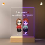 Gepersonaliseerd Elkaar Ergeren Sinds Jaar Acryl Nacht Licht Plaquette Echtpaar Gift Home Decor Bureau Ornament