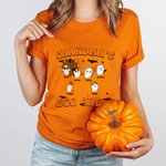 Personlig Boo Crew 1-10 Söta spöken Multicolor 100% bomull T-shirt för barn och vuxna med titel och namn Holiday Halloween Party Present för familj och barn