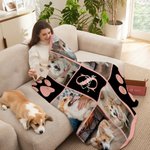 Caro cagnolino, il tuo amore mi avvolge come una coperta calda - Coperta morbida personalizzata con foto del tuo amico a quattro zampe