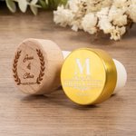 Personalisierter Minimalistischer 10-tlg. Weinverschluss mit Namen und Datum Hochzeit Party Jahrstag Geschenk für Frischvermählte