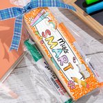 Borrador de pizarra personalizado con 2 rotuladores para pizarra blanca Material escolar Día del profesor Regalo de vuelta al cole para educadores