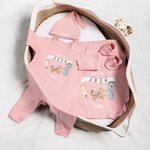 Personalized Classic Winnie the Pooh 100% Cotton Baby Romper Hat Blanket Outfit with Name Year Coming Home Baby Shower Gift for Newborn